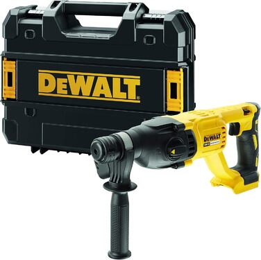 Акумуляторний комбінований перфоратор DEWALT SDS Plus XR (з пневматичним ударним механізмом і безщітковим двигуном для різних видів свердління та легких довбальних робіт, 1 акумуляторний перфоратор Li-Ion 18 В) DCH133NT