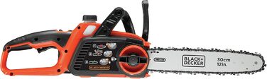 Акумуляторна літій-іонна ланцюгова пила BlackDecker 36V GKC3630L20 з акумулятором та зарядним пристроєм / Ідеально підходить для деревообробки та садівництва / Довжина полотна 30 см