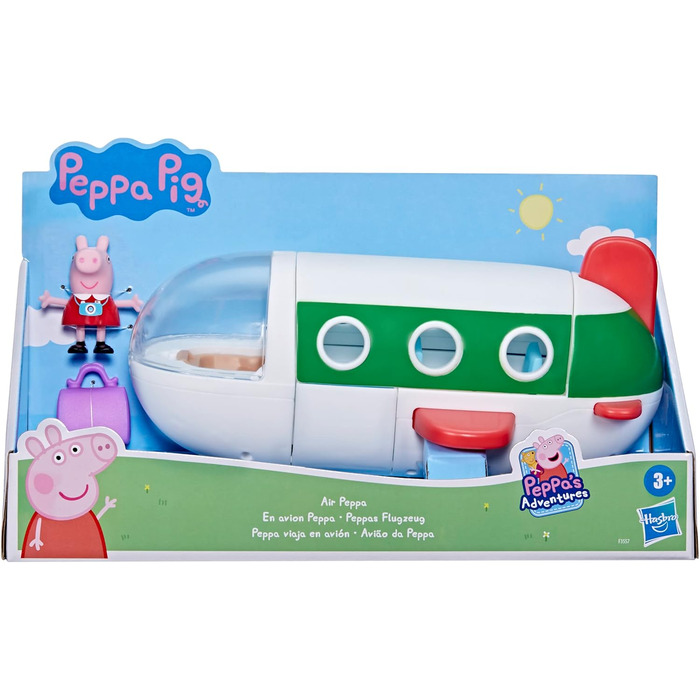 Іграшка для дошкільнят Пригоди свинки Пеппи Літак Пеппи Air Peppa колеса на колесах, 1 фігурка, 1 аксесуар вік від 3 років і старше