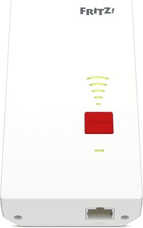 АВМ ФРІЦ Сітчастий ретранслятор WLAN 2400 (Dual WLAN AC N до 1 733 Мбіт/с (5 ГГц) 600 Мбіт/с (2,4 ГГц), Gigabit-LAN, німецька версія) Білий/Червоний