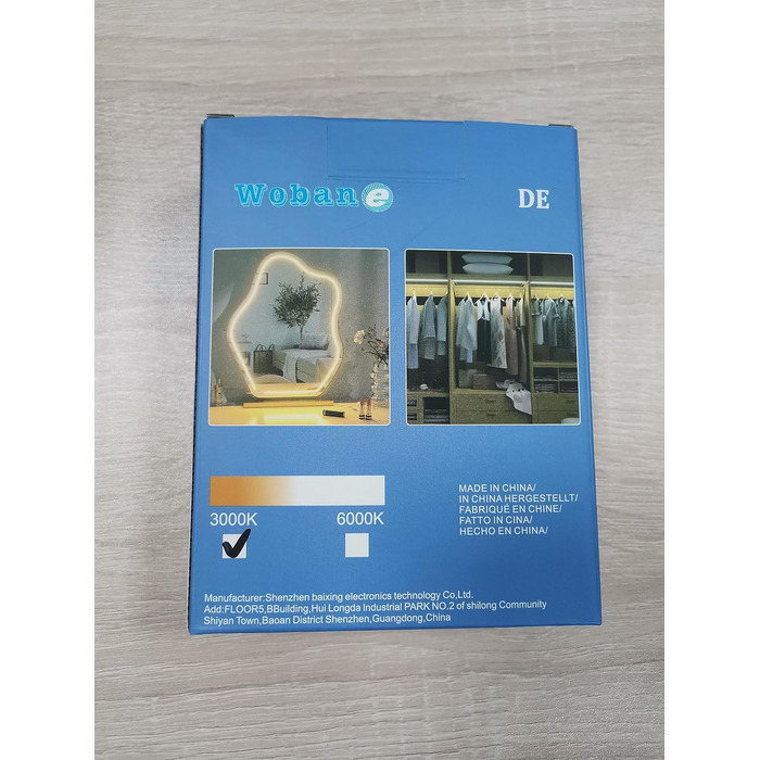 Світлодіодна стрічка WOBANE COB Тепла біла 2м 640 світлодіодів, супер яскрава світлодіодна стрічка з блоком живлення, світлодіодна світлодіодна стрічка 12 В під шафою, гнучка світлодіодна стрічка для кухні, спальні, письмового столу, верстака, телевізора,