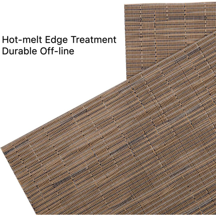 Набір з 6 шт. , ткані серветки, які можна мити, нековзні, зносостійкі, термостійкі, вінілові килимки, які можна прати для кухні, їдальні, столу, готелю, місця килимків 30x45 см (коричневі) коричневий набір з 6 шт.