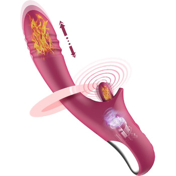 Вібратор точки G клітора, Фалоімітатор Секс-іграшки для жінок, Пари з 10 вібраціями, 10 режимів облизування, Вібратори для неї з функцією тяги, Витік язика, Фалоімітатори, Набори вібраторів, Вібрація для жінок, Секс-іграшки