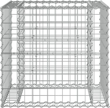 Садова лавка з кошиком з габіонів, ялиця, 3196243