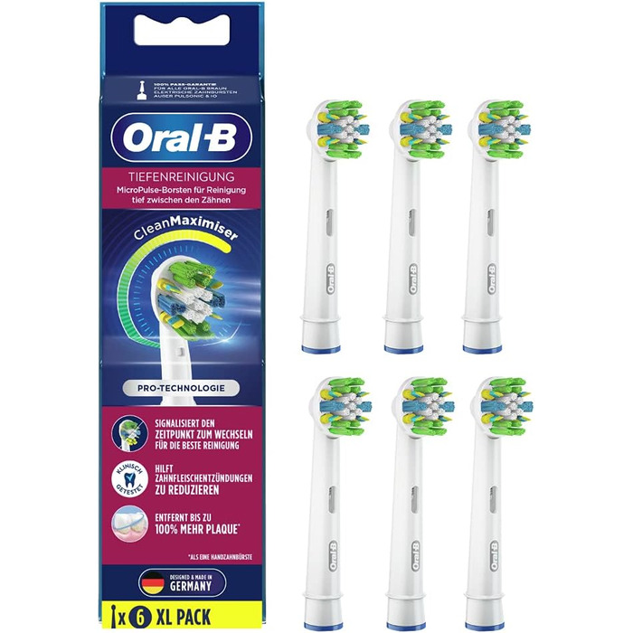 Щітки Oral-B глибокого очищення Clean Maximizer 6 шт.