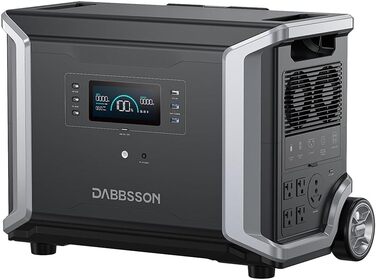 Мобільна електростанція Dabbsson DBS3500, розширювана ємність 28140 Вт·год, LiFePO4 EV батарея 3600 Вт, сонячний генератор 3430 Вт·год