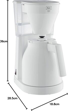 Кавоварка Melitta 1023-05 Easy Therm Filter, пластик, 1 літр, білий Білий Therm Jug Single