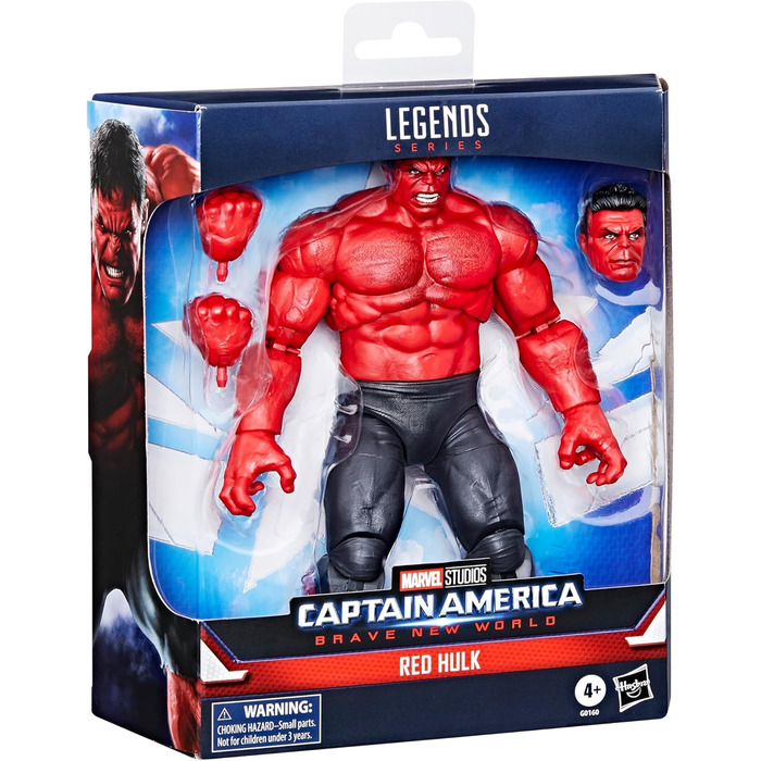 Фігурка червоного Халка з серії Marvel Legends (масштаб 15 см) до фільму Капітан Америка Прекрасний новий світ