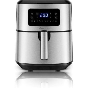 Фритюрниця Ufesa Falcon Fryer 6.5 л, нержавіюча сталь, технологія Air Pulse, 8 програм, 1700 Вт, цифровий, таймер, температура 80C - 200C, не містить BPA та PFOA, контейнер із захистом від прилипання