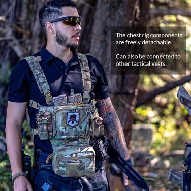 Пейнтбольний тактичний жилет Molle Micro Fight Plate Carrier, регульований, зі знімними модулями та підсумком для магазинів 5.56/7.62 9мм BKCP