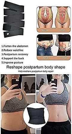 Для жінок, Support Trainer / Back Brace / Postpartum Recovery (чорний)