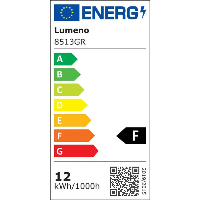 Світлодіодна збільшувальна лампа Lumeno з регулюванням яскравості 8515GR з великою лінзою зі справжнього скла 152 мм, регульованими рівнями яскравості, підходить як робоче світло, збільшувальна лампа, допоміжний засіб для читання, (сірий, 3 діоптрії)