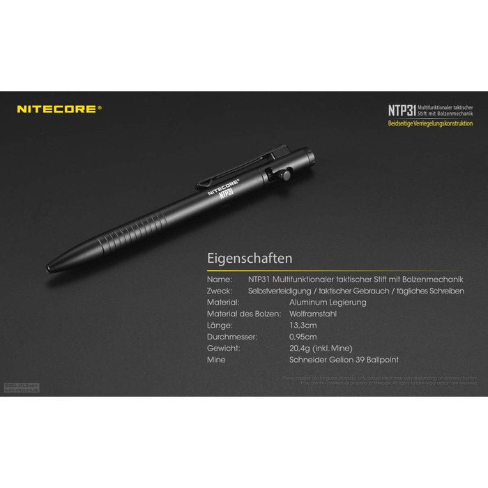 Тактична ручка Nitecore NTP31