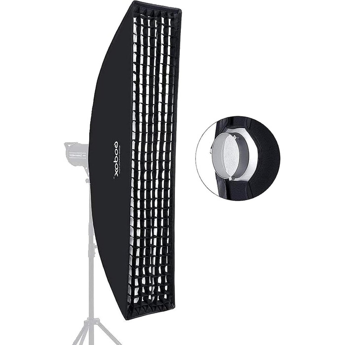 Кронштейн Godox 22 см x 90 см Strip Beehive Softbox Bowens для спалаху Godox та інших студійних ліхтарів. 22х90см