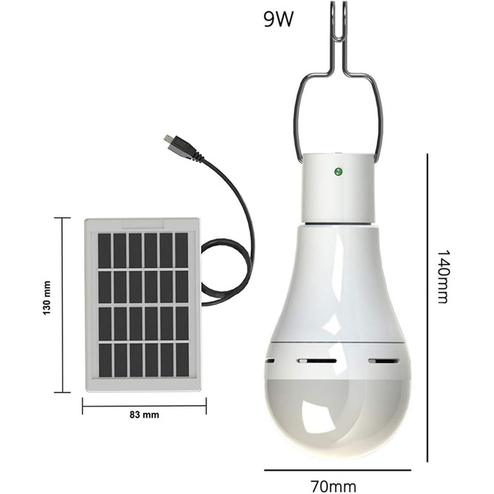 Світлодіодні сонячні ліхтарі Portable Lantern Spotlight Solar Light with Solar Panel Lighting for Camping, Hiking, Fishing, Garden House