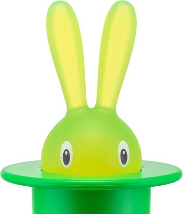 Контейнер для зубочисток Alessi Magic Rabbit, смола, зелений, 14 см, 2