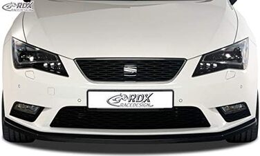 Кріплення переднього спойлера Seat Leon 5F SC/5-door/ST 2013- excl. FR/Cupra (ABS Black глянцевий)