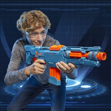 Бластер NERF Elite 2.0 Echo CS-10 - 24 дротики NERF, магазин на 10 дротиків, знімний плечовий ремінь та подовжувач ствола, 4 тактичні рейки, упаковка без розчарувань