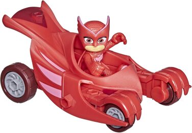 Дошкільна іграшка PJ Masks планер сови, транспортний засіб Евлет з фігуркою Евлет для дітей віком від 3 років, упаковка, що підлягає вторинній переробці, планер сови в екологічно чистій упаковці