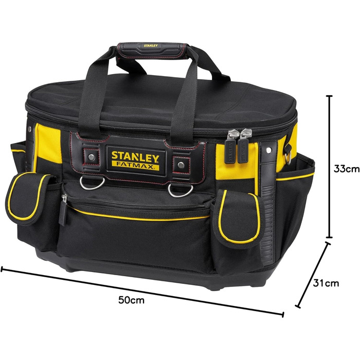 Сумка для інструментів Stanley FatMax (50x33x31см, з круглим отвором, стабільна конструкція, легкодоступні відділення, ергономічна ручка) FMST1-70749 Одномісна