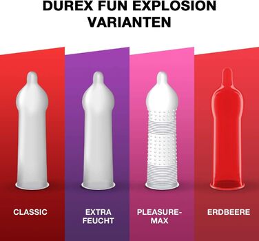 Презервативи Durex Surprise Me в стильній коробці - Екстра різноманітність, практичні та непомітно упаковані - для надійного захисту з приємним запахом - Оптова упаковка - 40 шт. (1 х 40 шт. ) (70 шт. (1 упаковка))