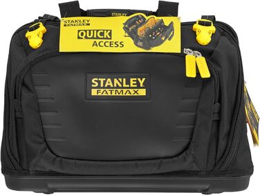 Сумка для інструментів Stanley Fatmax FMST1-80147 (з 4 відділеннями, 2 на блискавках, виготовлена з нейлону 600 x 600 ден, з пластиковою основою та м'яким плечовим ременем)