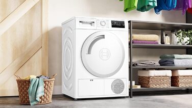 Сушарка Bosch Home Appliances WTN83203 Series  до 4, 8 кг з антивібраційною конструкцією більшою стабільністю, чутливою системою сушіння