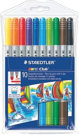 Ручка Staedtler 320NWP10 Dopper Fibre Noris Club Assorted Inh.10 (5)