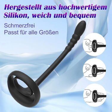 Стимуляція простати Чоловічий кільцевий вібратор Набори вібраторів для чоловіків Анальні вібратори для чоловіків Подвійні кільця Секс-іграшки для чоловіків 10 режимів вібрації, Секс-іграшки для пар Extreme