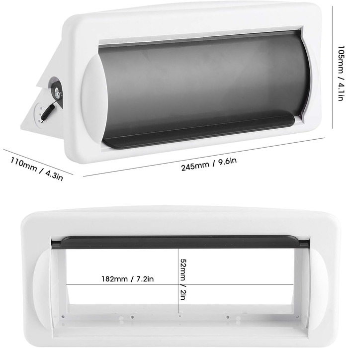 Водонепроникний чохол, морський човен Одинарний DIN DVD Radio Shield Водонепроникний чохол Захист від бризок Приховане кріплення
