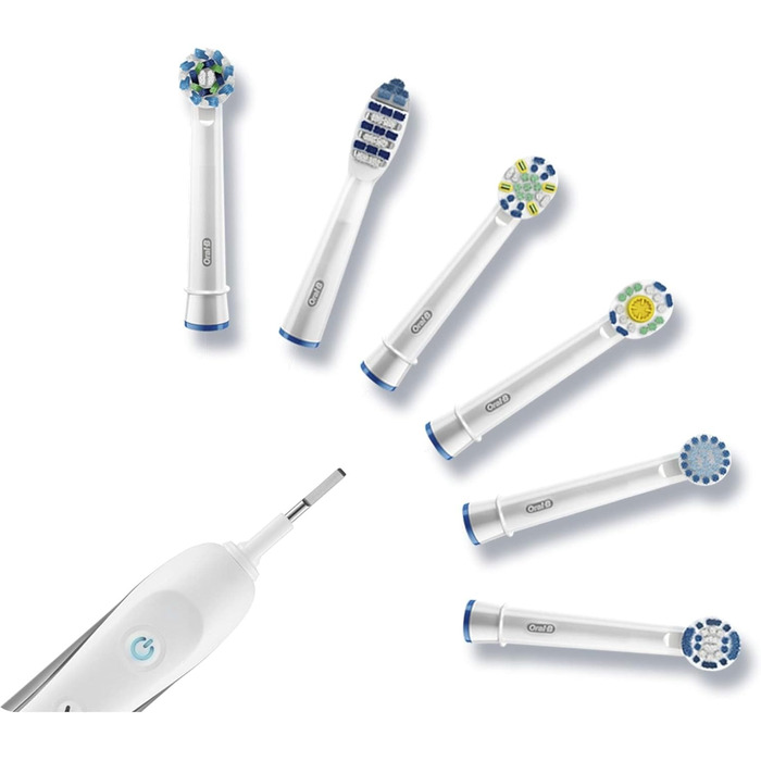 Змінні насадки для щітки Oral-B Brown CrossAction, 4 шт. и білі