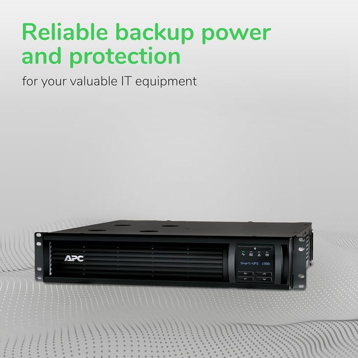 Інвертор APC Smart-UPS 1000 В з рідкокристалічним дисплеєм RM (монтаж у стійку) змінного струму 120 В, 700 Вт, 1000 В, вихідний USB, 62U Чорний із APC SmartConnect для контактних даних AR4018SPX432, AR4024SP, AR4024