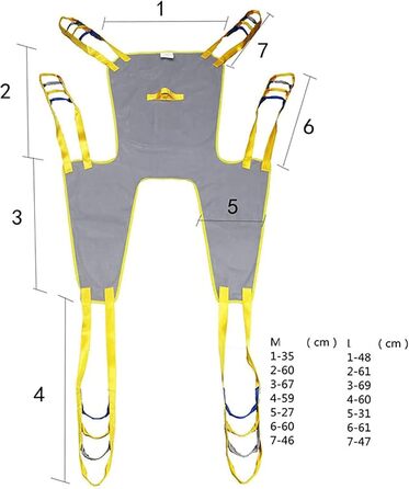 Туалетна сітка для всього тіла Важкий слінг для пацієнта, Слінг для підйому літніх людей з розділеними ногами, Душовий ремінь для підйому пацієнта, Важкий ремінь для перенесення для інвалідів