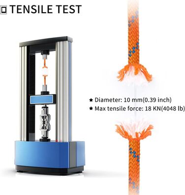 Статична мотузка для скелелазіння NewDoar 18KN 10 мм (3/8 дюйма) Мотузка з подвійним плетінням для мотузки для прусика, виживання на відкритому повітрі, піших прогулянок, альпінізму, тягання (помаранчевий 10 мм, 20 футів) помаранчевий 10 мм 20 футів (6 м)