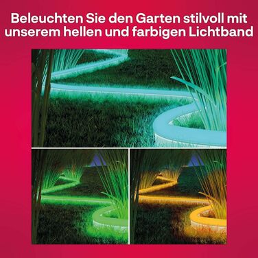 Зовнішня світлодіодна стрічка INNR працює з Philips Hue*, Alexa, Hey Google (потрібен міст), зовнішнім світлом IP67, RGB Flex Light (2 м)