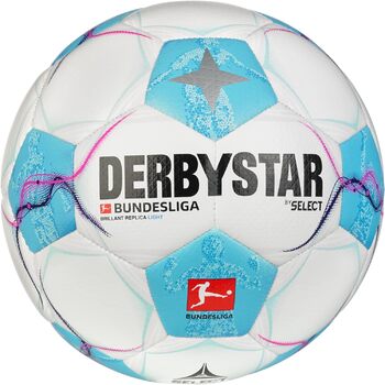 Футбольний м'яч Derbystar Унісекс Молодіжна Бундесліга Блискуча репліка світла V24 Футбол 4 Білий Блакитний Рожевий