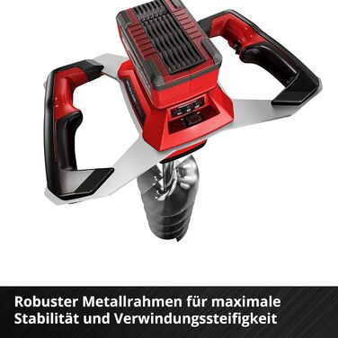 Професійний акумуляторний шнек Einhell GP-EA 18/150 Li BL-Solo Power X-Change (18 В, безщітковий, в т.ч. шнек Ø 150 мм, глибина свердління 80 см, без акумулятора) без аксесуарів без акумулятора та зарядного пристрою