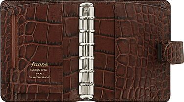 Органайзер Filofax 26014 Croc Pocket Classic, каштан