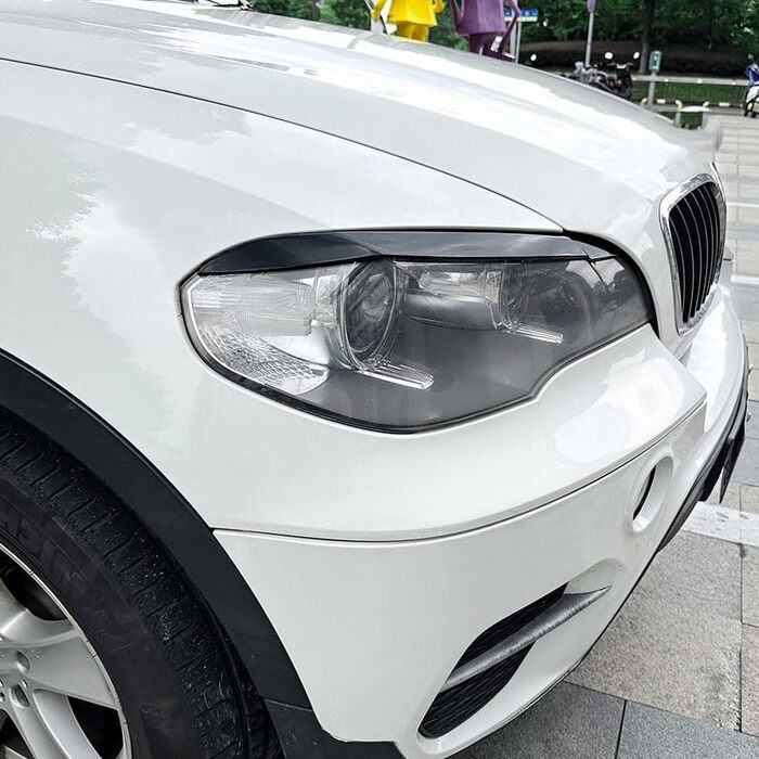 Брови SCHAAN Автомобільні фари для BMW X5 E70 2008-2013, Автомобільна фара Модифікована фара Брови Прикраса зовнішнього вигляду, B Чорний звичайний B Чорний