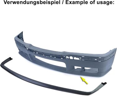 Передній спойлер Lip Sword для спортивного бампера підходить для BMW 3 Series E36 90-99