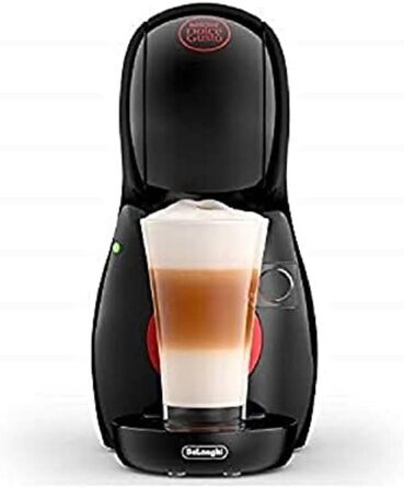 Капсульна машина De'Longhi Nescaf Dolce Gusto Piccolo XS EDG 210.B (для гарячих і холодних напоїв, тиск насоса 15 бар, ручне дозування води) чорний Чорний Одинарний