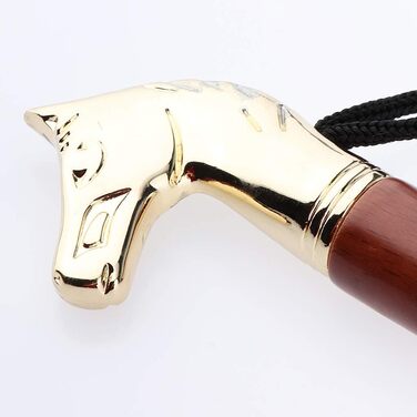 Небрендовий Ретро Horse Head Shoehorn Металевий ріжк для взуття з комфортною ручкою 32 см Коричневий