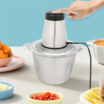 Електричний кухонний подрібнювач Silver, електричний кухонний подрібнювач Kitchen Aid, електричний кухонний подрібнювач для кухні та столу