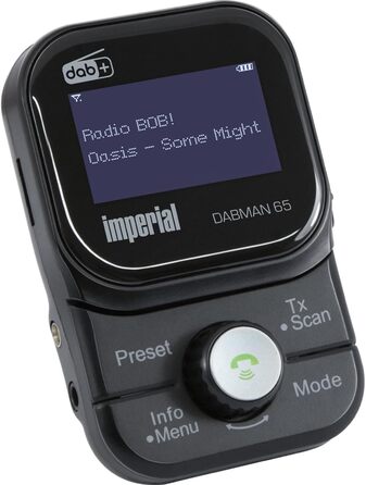 Автомобільний адаптер Imperial DABMAN 65 DAB Батарея microSD Bluetooth MP3 з батареєю