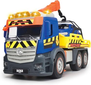 Евакуатор Dickie Toys Action Truck Recovery з машиною, з рухомим краном, звуковим та світловим сигналом, евакуатор для дітей від 3 років 203745016 Синій/жовтий