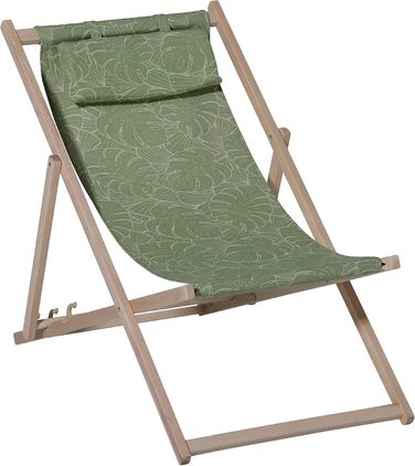 Крісло Madison Beach 'Outdoor Palm Green', зелений, букове дерево, 123 x 55 см