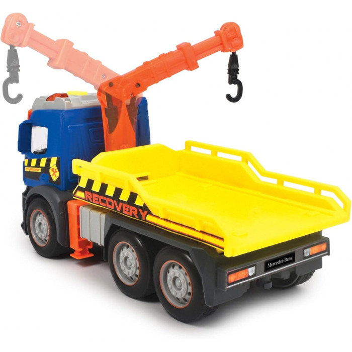 Евакуатор Dickie Toys Action Truck Recovery з машиною, з рухомим краном, звуковим та світловим сигналом, евакуатор для дітей від 3 років 203745016 Синій/жовтий