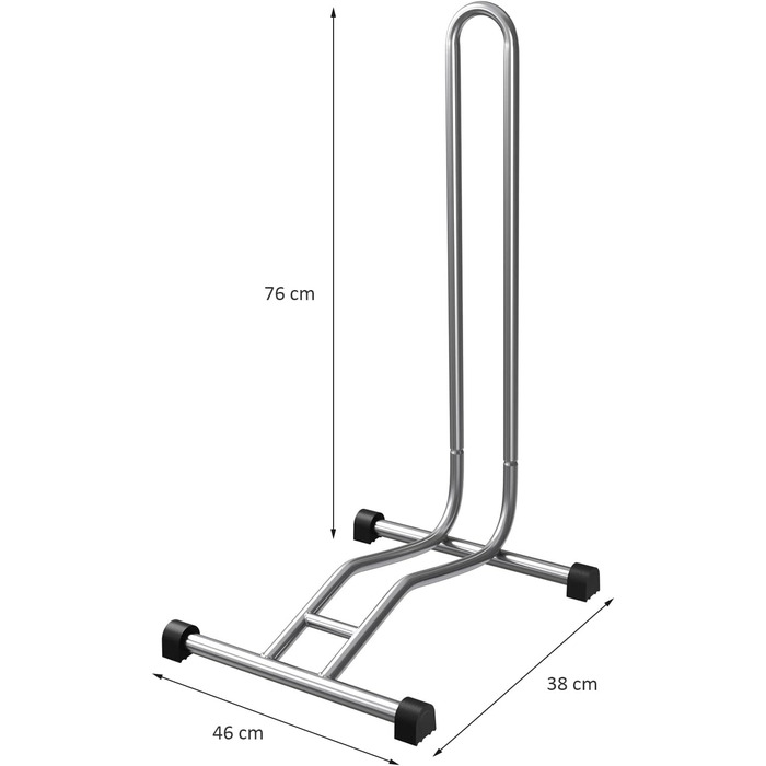 Велосипедна підставка WELLGRO - Сталева, надійна підставка - Колір сріблястий