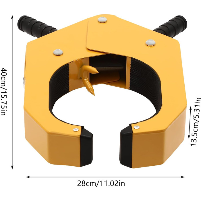 Автомобільний кіготь Замок шин Протиугінний замок причепа Паркувальний кіготь з кривошипом і 2 ключами, застосовна ширина шин в межах 38 см для легкових автомобілів, вантажівок тощо.