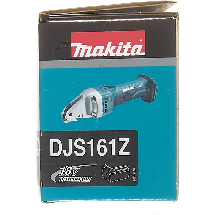 Ножиці по жерсті Makita DJS161Z Акумуляторні ножиці по жерсті 1,6 мм 18 В (без акумулятора, без зарядного пристрою), сині без акумулятора без зарядного пристрою в MAKPAC